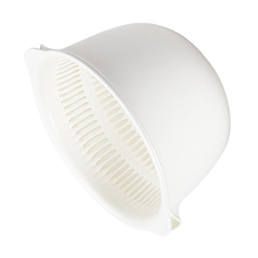 Double Layer Vegetable Washbasin Plastic Strainer Vegetable Basket for Kitchen Living Room-image-OPC-PHQT65X-NEW