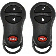 1999-2001 Jeep Cherokee and 1999-2004 Jeep Grand Cherokee Replacement Remote Car Key Fob - GQ43VT9T 315MHz 2 Pieces 3 Buttons