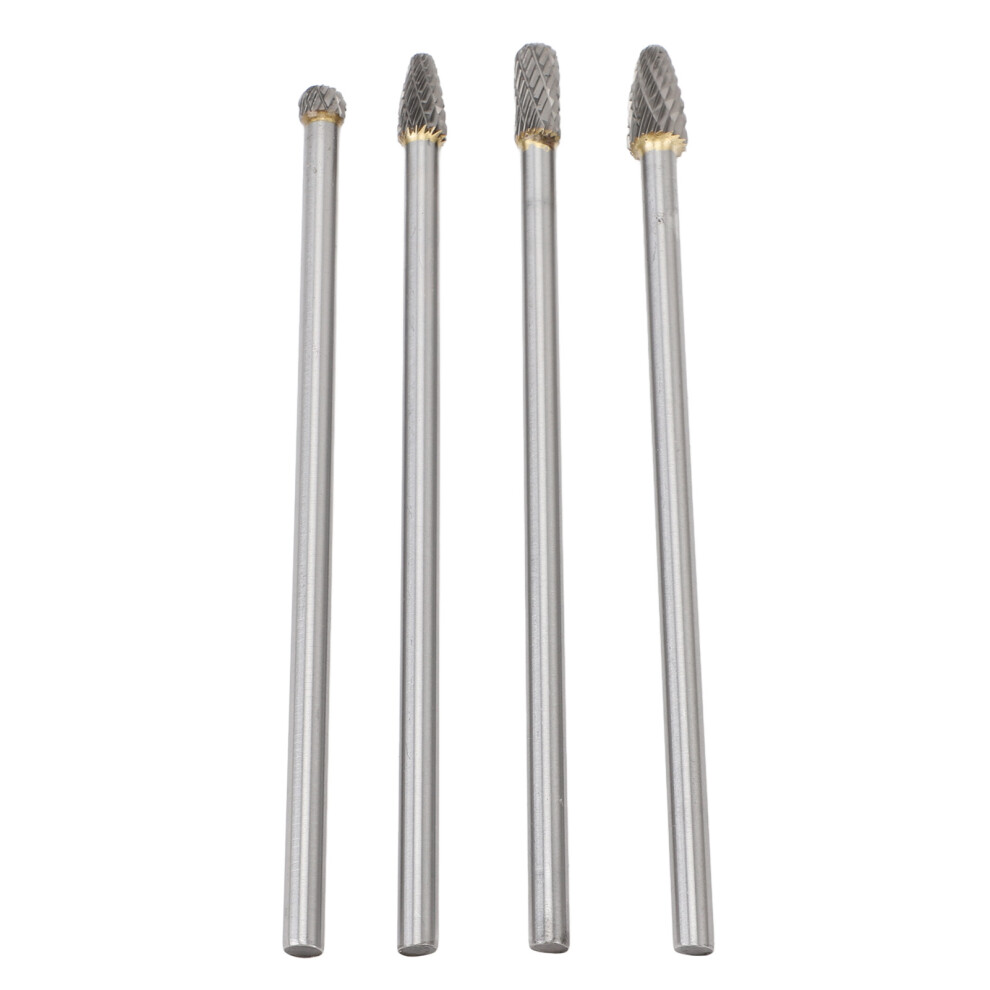 4Pcs 6Mm Tungsten Steel Carbide Rotary Burr Set Fits Rotary Tool High Efficiency Suitable For Automotive Repair And More 4671314281575