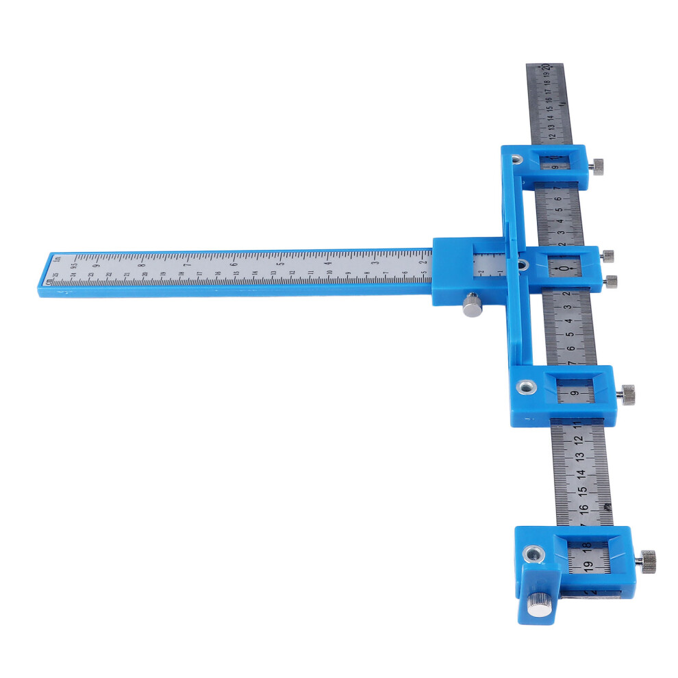 Punch Locator Drill Guide Accurate Multifunctional Aluminum Alloy Cabinet Hardware Jig Tool 8221314284630