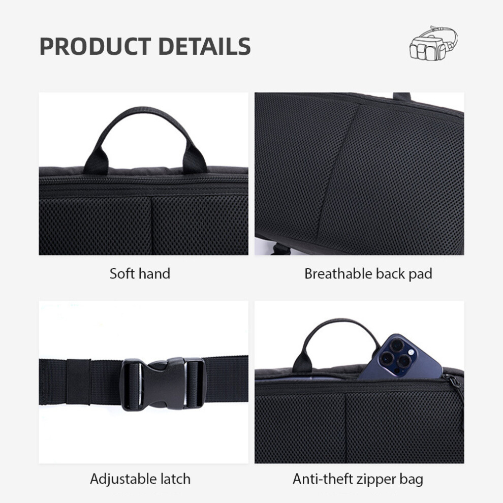 Cwatcun D96 Camera Bag Travel Camera Shoulder Bag Available For 1 Camera + 1 Lens Water-Resistant Shock-Proof Camera Case For Mirrorless Ca 4661314285901