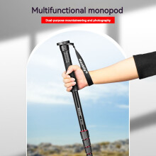 Manbily E-222 64.1-inch Camera Monopod Aluminum Alloy 5 Sections 5kg/11lbs Load Capacity with 1/4in to 3/8in Screw & 3/8in Threaded Hole