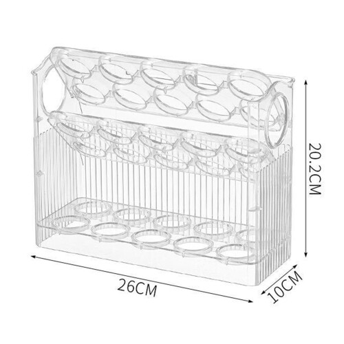 Eierhalter 3-stufiger Flip-Kunststoff, 26x10x20.2cm 1