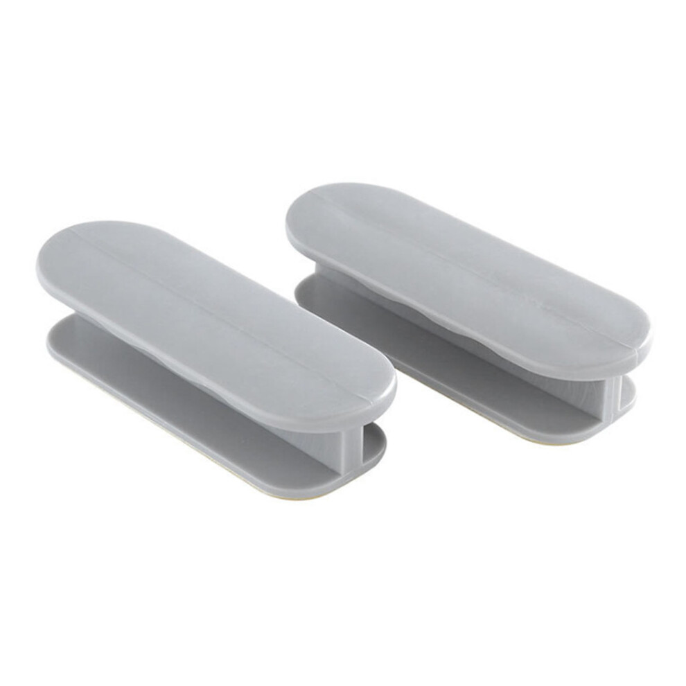 2Pcs Self Adhesive Cabinet Handles Plastic Ergonomic Self Stick Pull Helper For Window Drawer 4981314287331