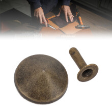 18 mm Eisen-Leder-Nieten-Set, rostfrei, langlebiges DIY-Zubehör für Gürtel, Hüte und Sandalen