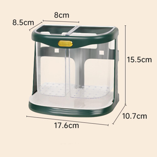 Wandmontierter Essstäbchen-Organizer 15,5x10,7x17,6 cm 1