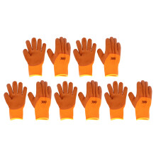 5 Paar Nylon-Winter-Arbeitshandschuhe thermisch verstärkt