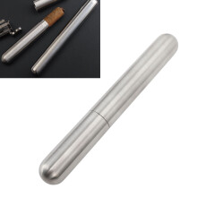 2erSet Edelstahl Zigarrenkühler & Halter-Röhre mit Puncher, 86g
