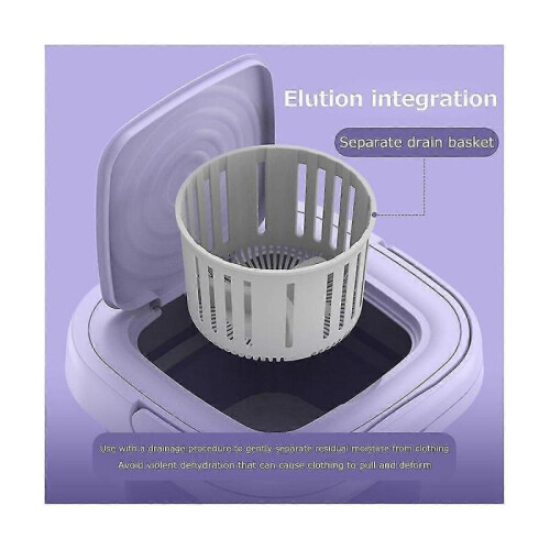 Portable Washing Machine,Folding Mini Washing Machine Sterilization Drying Washing Machine for Clot 2