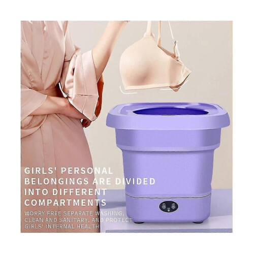 Portable Washing Machine,Folding Mini Washing Machine Sterilization Drying Washing Machine for Clot 1