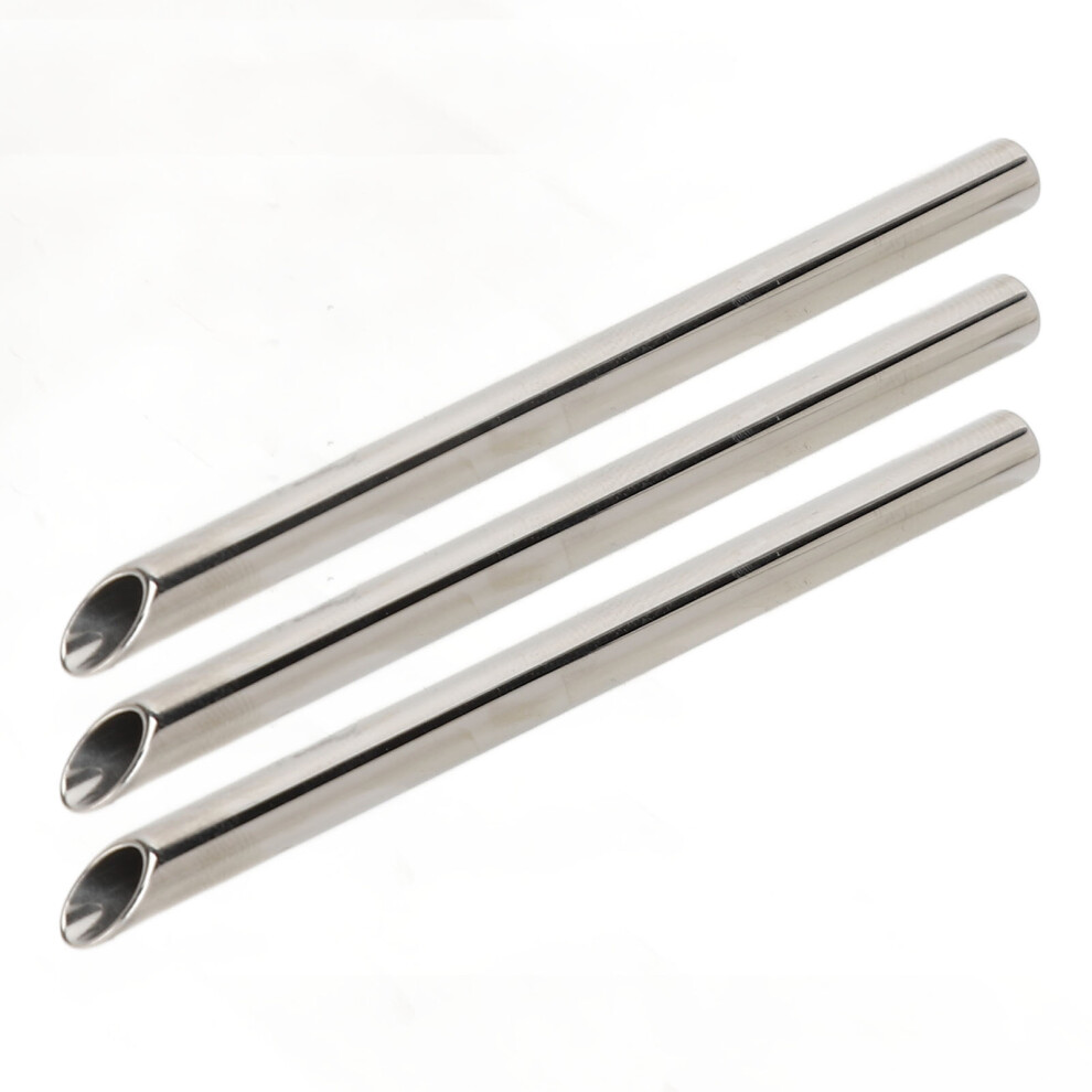 3Pcs Receiving Tubes Medical Grade Stainless Steel Holding Piercing Tool for Ear Body Nose Lip Navel for Piercing Needle 5mm/0.2in