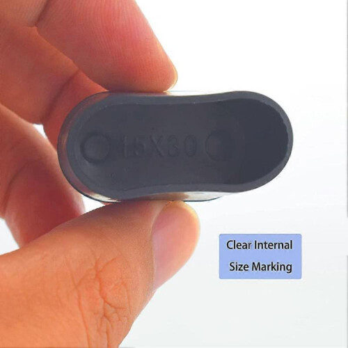 16 Pieces Chair Leg Caps - Oval Floor Protectors 1
