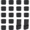 16 Pieces Chair Leg Caps - Oval Floor Protectors 1