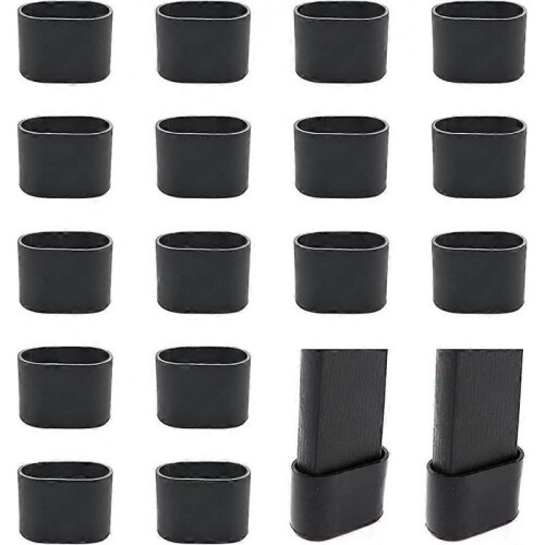 16 Pieces Chair Leg Caps - Oval Floor Protectors
