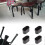 16 Pieces Chair Leg Caps - Oval Floor Protectors 5