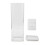Becher-Spender 94x94x281mm Transparent Silber 3