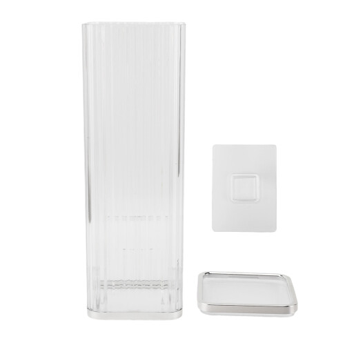 Becher-Spender 94x94x281mm Transparent Silber 2