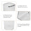 Becher-Spender 94x94x281mm Transparent Silber 5