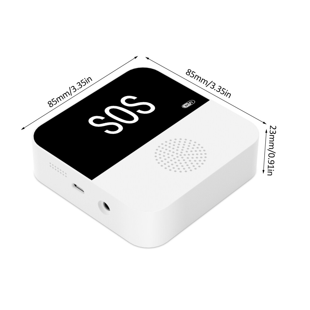 WiFi Tuya Smart Wireless Caregiver Pager Emergency Button Caregiver Pagers Elderly Alert Button App Alert Nurse Call Help System for Senior