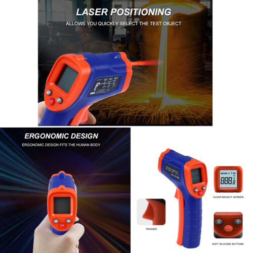 Infrarot-Thermometer 350mAh x 2, 12:1 D:S, ABS 2