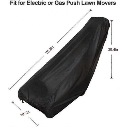 Lawn Mower Cover,Waterproof Heavy Duty Push Mower Covers,Dust UV Protection,Secure Draw String 1