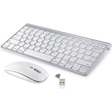 Wireless Keyboard and Mouse for Heilwiy Apple Imac Windows Or android (2.4G Wireless)