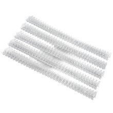 100 Stück weiße Doppel-Schleifen-Drahtspitzen, 60 Blatt Kapazität, 9,5 mm