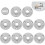 10 Pcs Wall Floor Flange Malleable Pipe Flanges Threaded Holes Threaded Flange 2