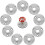 10 Pcs Wall Floor Flange Malleable Pipe Flanges Threaded Holes Threaded Flange 1