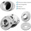 10 Pcs Wall Floor Flange Malleable Pipe Flanges Threaded Holes Threaded Flange 3