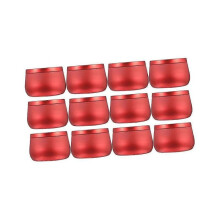 12Pcs Small Storage Box with Lid Candle Making Tins Sealed Cans Wedding Gift Tin Tinplate Jewelry S