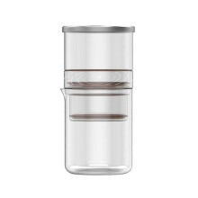 Coffee Pour Over Drop Coffee Maker Paperless Portable Drip Coffee Maker with Carafe and Stainless S