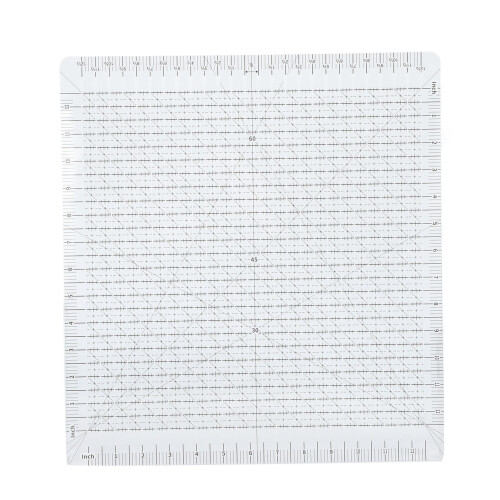 Patchwork Lineal 12 x 12 Zoll transparentes schwarzes Raster 1