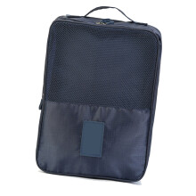 Marineblaue Reise-Schuhbeutel hält 3 Paare Schuhe22x29x13cm