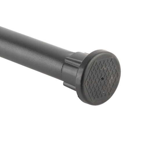 Schwarzer Edelstahl-Teleskopstab 2,5 cm 50-80 cm 2