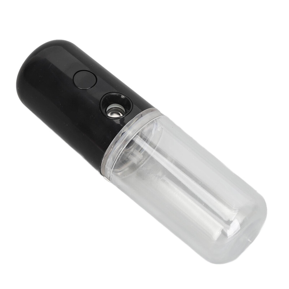 Black Face Nano Mist Sprayer Portable Usb Charging Moisturizing Mister Hydrator For Home