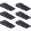 6 Pcs Door Stops, Non-Slip Rubber Door Stopper (Black) 1
