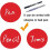 500 x 25mm Round Self Adhesive Labels, Writable Surface, 6 Colors for Choice 3