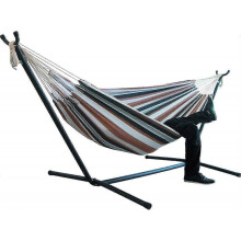 Two-person Hammock Camping Thicken Swinging Chair Outdoor Hanging Bed Canvas Rocking Chair(Bracket not included)