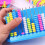 Arithmetic Computing Frame 12 Rows 5 Colors Plastic Mental Calculating Abacus Counting Frame for Home School Education 10
