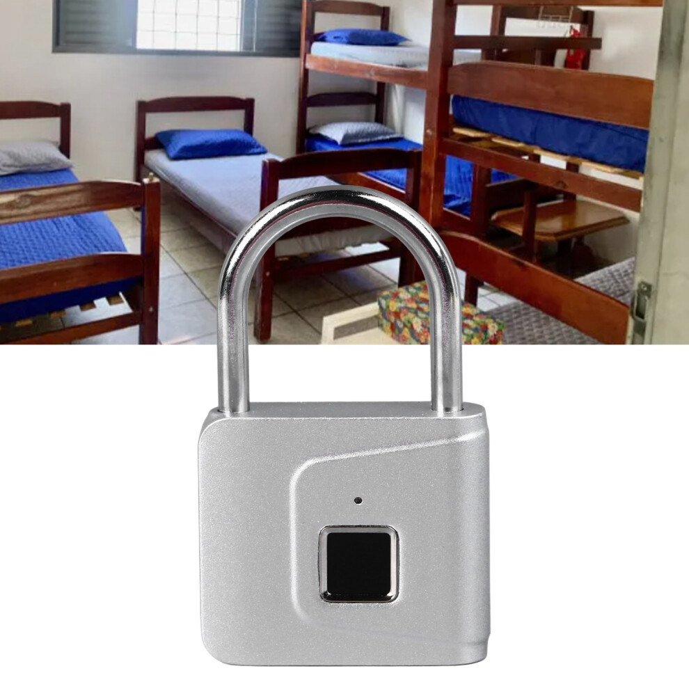 Fingerprint Padlock Anti Theft Electronic Smart Keyless Door Cabinet Lock For Family Student Dormitory Gym 5091314321238