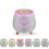 Portable mini essential oil diffuser 90ml humidifier (White) 1 pcs 1