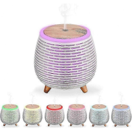 Portable mini essential oil diffuser 90ml humidifier (White) 1 pcs