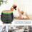 Portable mini essential oil diffuser 90ml humidifier (White) 1 pcs 2