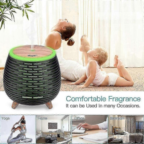 Portable mini essential oil diffuser 90ml humidifier (White) 1 pcs 1