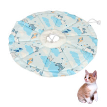Katzen-Trichter-Halskrause Blau Größe M Halsumfang 20-32 cm/7,9-12,6 Zoll