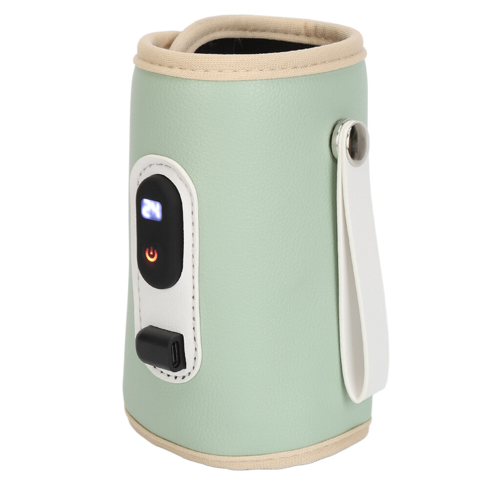 Milk Bottle Warmer Bag With Lcd Display 5 Speed Temperature Adjustable Waterproof Usb Portable Bottle Warmer For All Bottles Green