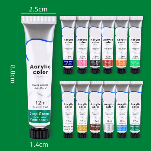 12 Farben Kinder Malpigmente DIY-Malset 1