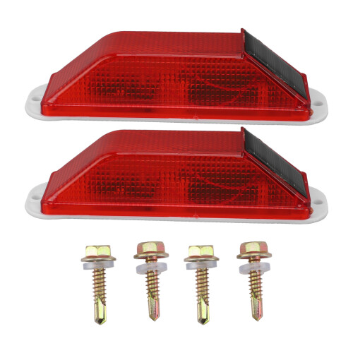 Solar Strobe Warnleuchte 15x4.2cm 200mAh Rot 2