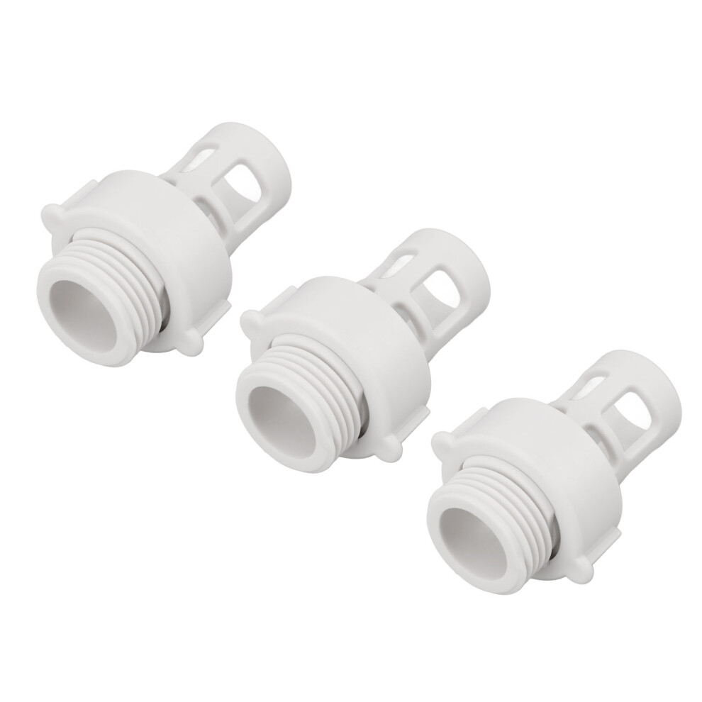3Pcs Hose Drain Plug Connector Pool Pipe Adapter Water Drainage Plug For Intex 10184 Round Swimming Pools 25Mm Thread 4631314329370